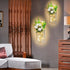 OCTMUSTARD Rustic Wall Decor Mason Jar Sconces Decor with Remote Control Led Lights for Home Farmhouse Bathroom