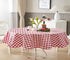 Newbridge 60 x 84 Inch Oval Vinyl Tablecloth - Bistro Tavern Check, Indoor Outdoor Cover for Picnic, Barbecue