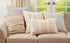SARO LIFESTYLE Chloe Collection Woven Stripe Design Throw Pillow Cover, 16" x 24", Natural