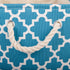 DII Small Polyester Container with Handles, Lattice Storage Bin, Storm Blue