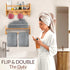 BINGY Set 2 2-Tier 15.71" 4.8" 5.5" Nursery Book Shelves - of Wall Shelves with Hooks for Clothes - Nursery Bookshelves