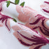 Embroidered Throw Pillow Covers 18x18 Inch Set of 2, Pink Magnolia Flower Spring Pillowcases for Living Room