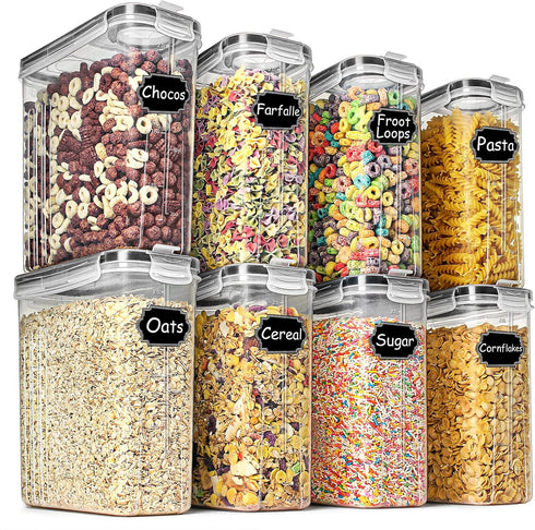 Wildone Cereal & Dry Food Storage Containers, Airtight Cereal Storage Containers Set
