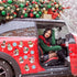 Christmas Reflective Car Magnets, 18Pcs Magnetic Snowman Snowflake Decoration for Holiday Decor