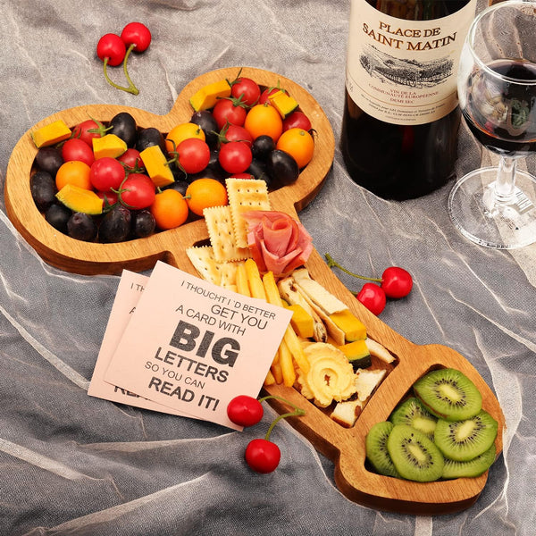 Extra Large Aperitif Board, Cheese Board Charcuterie Boards, Solid Wood Party Plates for Housewarming, Bachelorette,