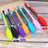7Pack Kitchen Tongs,7 Inch Small Silicone Tongs with Stainless Steel Silicon Handles and Nylon Tips,Heat Resistant Non-Stick Cooking Tongs,Mini Locking Food Tongs for Cooking Salad Grilling by Dwrttow