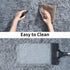 Soft Runner Rugs for Bedroom Hallways, 2x3 Grey Fluffy Shag Non Slip Area Rug for Living Room