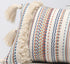 Boho Pillow Covers, Decorative Throw Pillow Tassel Sham Cushion Covers, 12"X20" (Multi)
