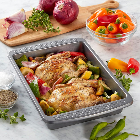 Chicago Metallic Everyday Non-Stick Cake and Brownie Pan for Traditional Cakes, Casseroles, Macaroni and Cheese