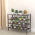 Dranixly 2-Tier Closet, 27.2"x11"x13.2" Bamboo Shoe Rack Stackable Shelf Storage Organizer for Entryway, Hallway