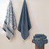 6-Piece 100% Set 2 2 2 Modern Threads Floral Trail Cotton Towel Reversible Yarn Dyed Jacquard - Includes Bath Towels