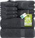 Utopia Towels 8 Piece Luxury Towel Set Majestic Plush, Super Absorbent &