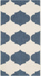 SAFAVIEH Courtyard Collection Accent Rug, 2' x 3'7", Beige & Navy, Non-Shedding, Easy Care Indoor/Outdoor