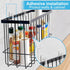 FHJP 2 Pack, 2 Cabinet Door Organizer Basket Foil and Plastic Wrap Organizer with Sponges, Lid Organizers Inside