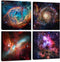 Space Wall Art Galaxy Futuristic Decor for Teens Room Outer Space Nebula