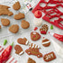 Wilton Multi-Cookie Cutter Sheet, Holiday Design, Red