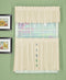 Today's Curtain Orleans Scallop Curtain, Ecru 30" Tier Pair and Tieback, 60" W x 30" L