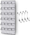MISSLO Over The Door Shoe Organizer 24 Large Mesh Pockets, White