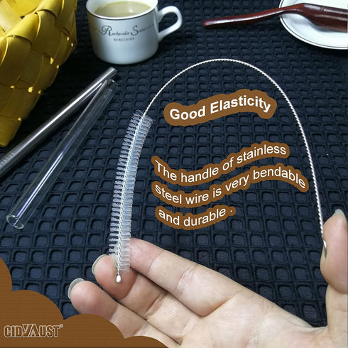 Straw Cleaner Brush for Stanley - Extra Long 12 inch, Extra Wide 12mm Straw Brushes for 40/30/20 oz Stanley Mug, 10 Pack