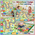 3x5 Feet Educational Area Rug Kids Rugs for Playroom with Alphabet Numbers Shapes Animals Learning Carpet for Bedroom
