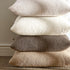 Pack 2 Cozy 24 24 Inch ANRODUO of Textured Boucle Throw Pillow Covers Soft Beige Euro Decorative Accent Solid Pillow