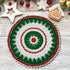 19 Inch One Piece Christmas Doily Crochet for Dressers and End Tables Crafts Large Doilies Cloth Lace Placemats
