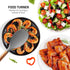 Zulay Kitchen Utensils Set, 5 Piece Non-Stick Silicone Cooking Utensils with Acacia Wood Handles, Gray