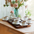 Set 4 (8oz), (32oz), Set BTaT Royal Tea - Porcelain Tea Cups Pot Creamer & Sugar