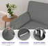 ZNSAYOTX Chair Slipcovers with Arms for Living Room High Stretchy Spandex Pet Friendly Armchair Furniture Protection