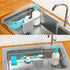 14.5" 22", Over The Kitchen Sink Caddy Sponge Holder Organizer Drying Rack Expandable for Sponge Brush Soap Dish Cloth