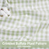 84 Inches Included,52" Wx84 L(Pack 2) ZJDECOR Sage Green White Buffalo Plaid Curtains Long,Crinkled Not-See-Through