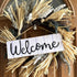 GiftWrap Etc. White Wooden Welcome Fence Sign, 15" x 5" Rustic Wall Decor for Home and Kitchen
