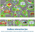 Area(39.37X79 Inch) Booooom Jackson Car Rug City Life Great for Kids Toy Cars, Play Learn and Have Fun Safely - Kids