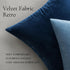 MIULEE Velvet Throw Pillow Covers 18x18 Inch, Pack of 2 - Dark Blue, Super Soft Decorative Cushion Cases