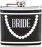 Boston Warehouse 6-Ounce Stainless Steel Pocket Flask, Bride