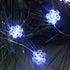 Set of 2 Battery Operated Mini Led Fairy Light Snowflake Lights with