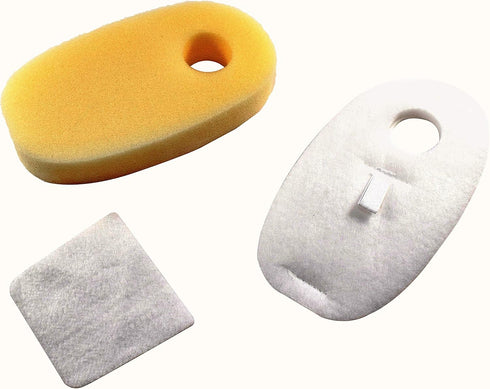 HQRP 2-pack Filter Kit for Shark Rocket DuoClean series HV380, HV380UK, HV380UKT, HV380W, HV381, HV381C, HV382, HV384Q