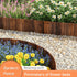 Wooden Garden Fence Wood Garden Edging Border Decorative Landscape Border Edging,Planting Tree Fence Yard Patio Path Edging Landscape Edging Flower Bed Fences-11.8'' H x 48'' L (1PACK)