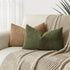 Cozy 12 20 Inch,Green Foindtower Textured Boucle Throw Pillow Covers Accent Solid Lumbar Pillow Cases Soft Decorative