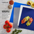 Farberware Flexible Kitchen Cutting Mat Set, 4-Piece, 11x14 Inches, Non-Slip Design, Made in the USA