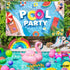 KatchOn XtraLarge Pool Party Backdrop - 72x44 Inch, Banner for Pool Party Decorations and Summer Party