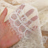 Fanqisi Ivory Lace Tablecloth 60x120 Inches, Classic Wedding Lace Overlay Party Table Cover for Decoration