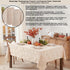 52 70 Inch, Newbridge Taupe Tremont Leaf Damask Rectangle Fabric Spring Lodge Tablecloth, x Elegant Holiday Swirling