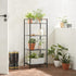 4-Tier UBSC034B01 SONGMICS Storage Rack, Bathroom Shelf, Extendable Plant Stand with Adjustable Shelf, for Bathroom