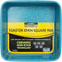 casaWare 7-Inch Toaster Oven Ultimate Series, Commercial Weight Ceramic Non-Stick Square Pan, Blue Granite