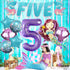KatchOn Shiny Mermaid 5th Birthday Decorations - Pack of 9, Mermaid Balloons, Banners, Party Decorations