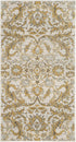 SAFAVIEH Evoke Collection 2'2" x 4' Ivory/Gold EVK238S Non-Shedding Accent Rug for Living Room Bedroom