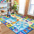 4x6 Playroom Rugs for Kids Washable, Educational and Fun Playmat with ABC