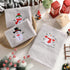 3 13.3" 29.5" SmoothNovelty Pcs Christmas Snowman Hand Towels for Bathroom Cotton Embroidered Snowman Kitchen Towels x