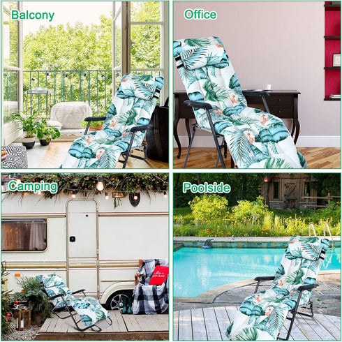 67 21 Inch 8 Wesiti Lounge Cushion x Lounger Chair Cushion Indoor Outdoor Patio Chaise Pad Replacement Rocking Mat
